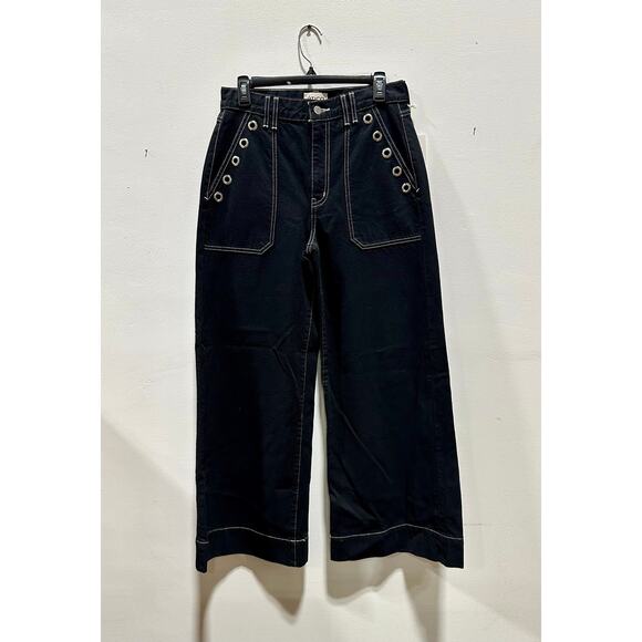 Ética Women Matis Wide Leg Pant in Black Onyx - Picture 3 of 6